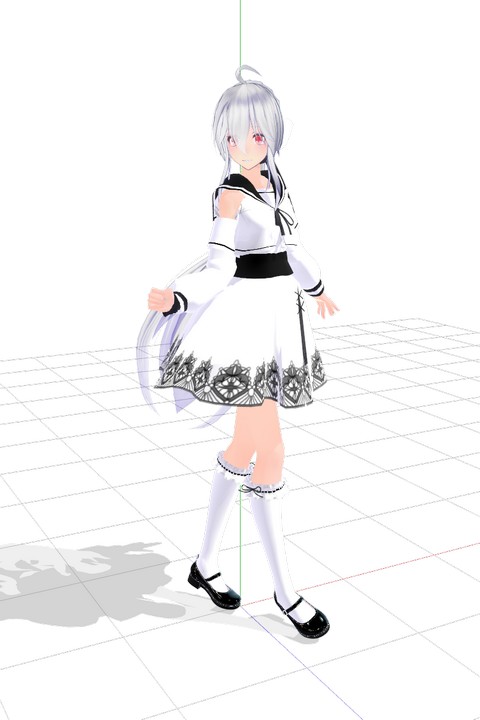 MMDTDA School Outfit Haku