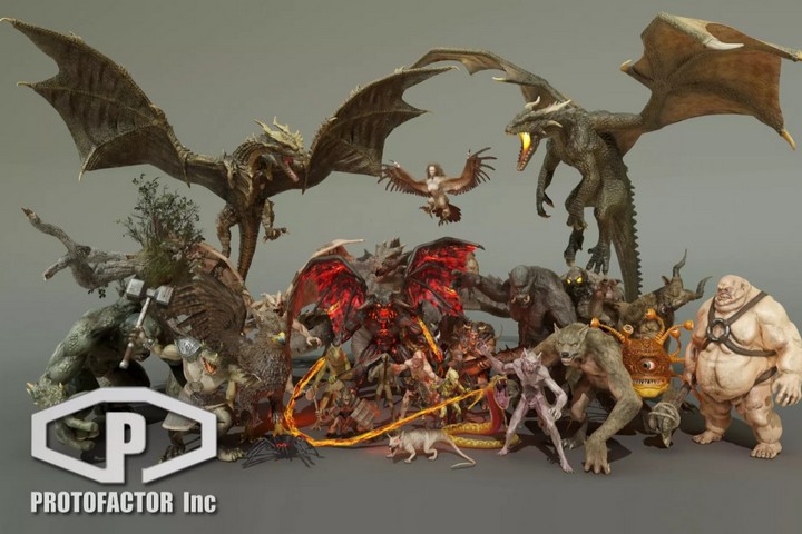 HEROIC FANTASY CREATURES FULL PACK Volume 1 2.3 unityϼ
