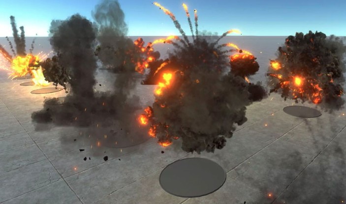 HQ Realistic explosions 1.1.2unity爆炸粒子特效