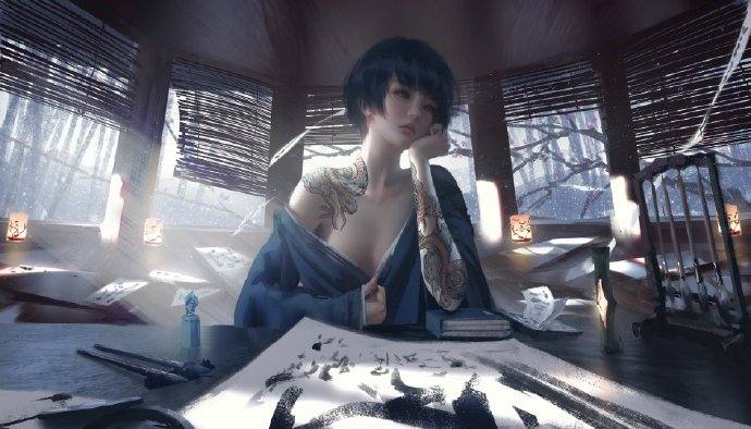 69 原画资源 69 原画资源 69 【以补】wlop鬼刀 2019 2月新作