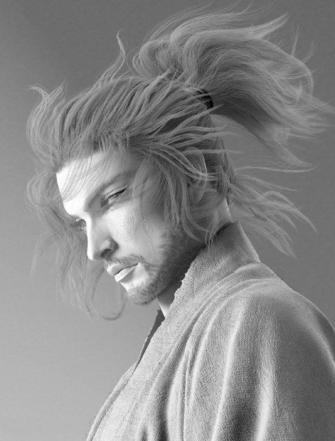 【Zbrush笔刷】 ZB自用头发笔刷