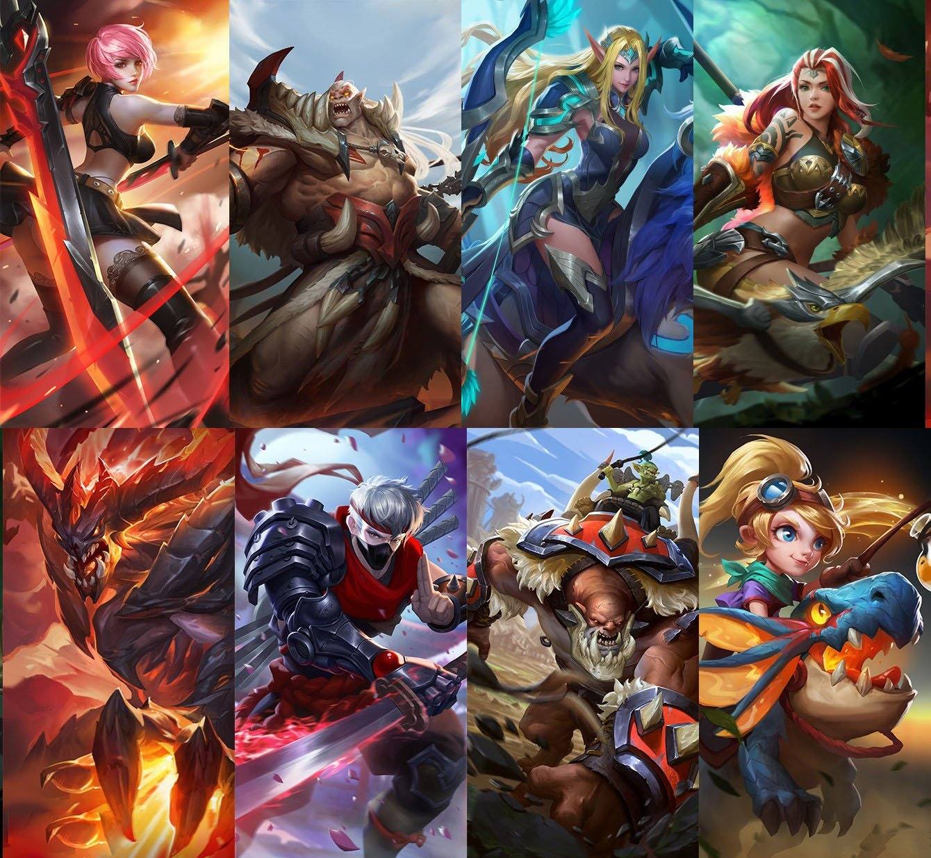 精品手绘PVP角色资源