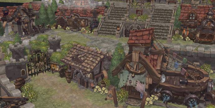 一款超级难得的手绘韩风手游场景资源