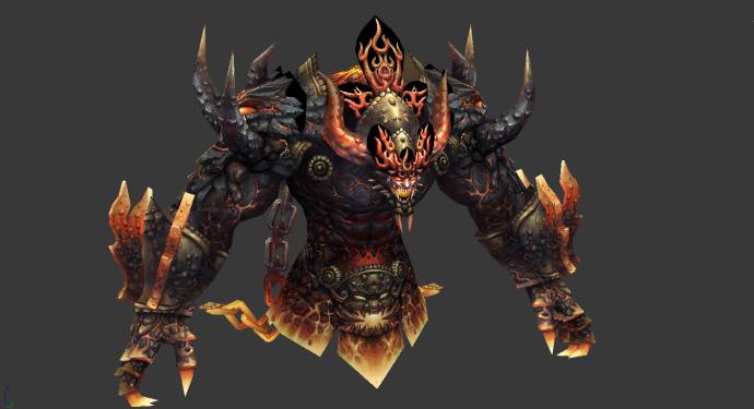 手绘写实 暗黑系场景山石建筑3D模型