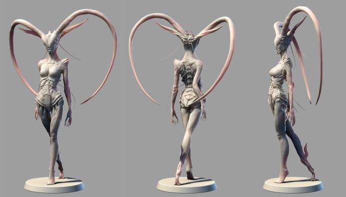 人类比例的女妖3D模型免费下载