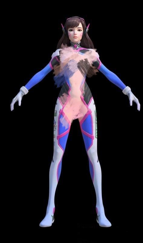 【人物CG模型】守望先锋DVa_Ellowas模型带绑定