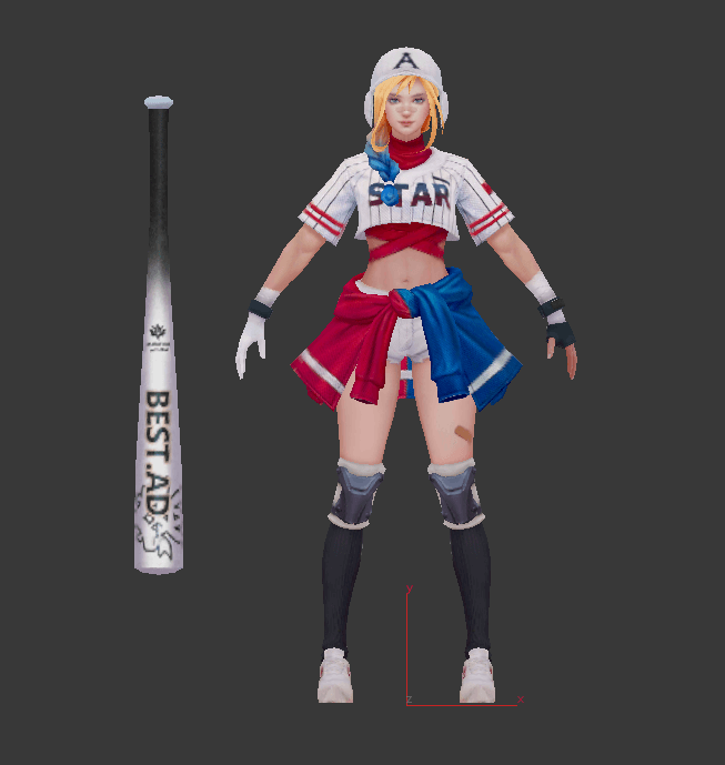 独立角色 [3D资源] 棒球手、时装、日韩风、写实